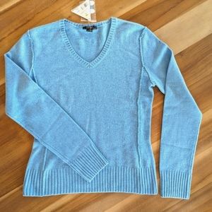 Cashmere v-neck sweater, new